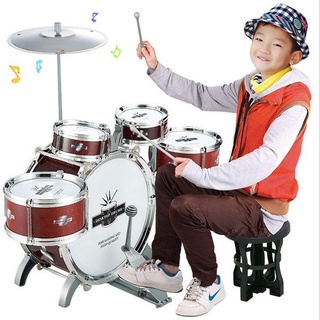 《翔翼玩具》爵士鼓組合 打鼓 音樂鼓 學校鼓 音樂  敲打鼓 兒童樂器 兒童音樂組 13-5206（直購價：359元）