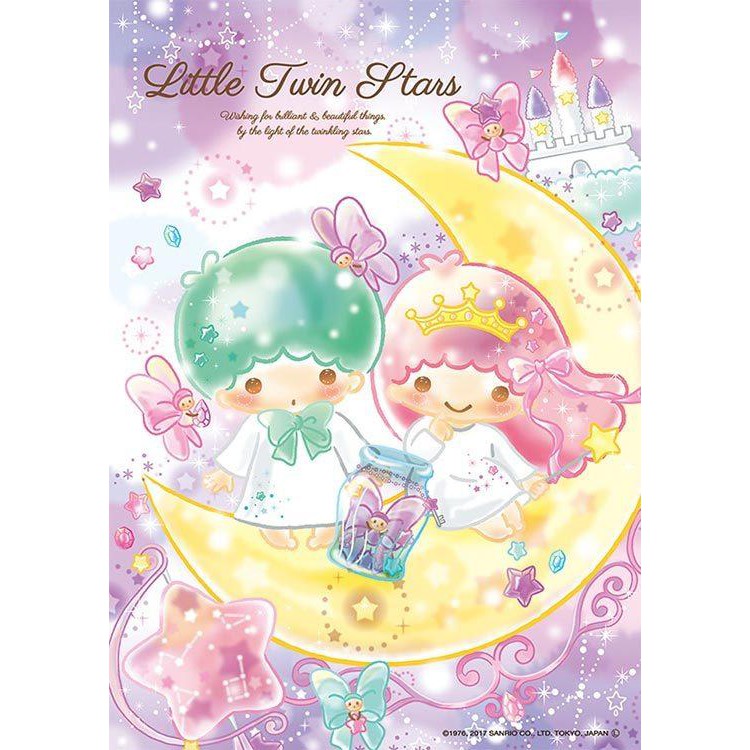 日本進口拼圖 三麗鷗 凱蒂貓 Hello Kitty Kiki&amp;Lala 雙子星 88片絕版拼圖，88-025