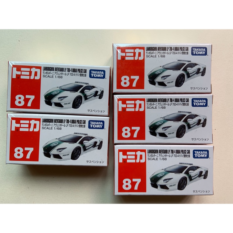 Tomica no.87 Lamborghini 杜拜警車 87 全新