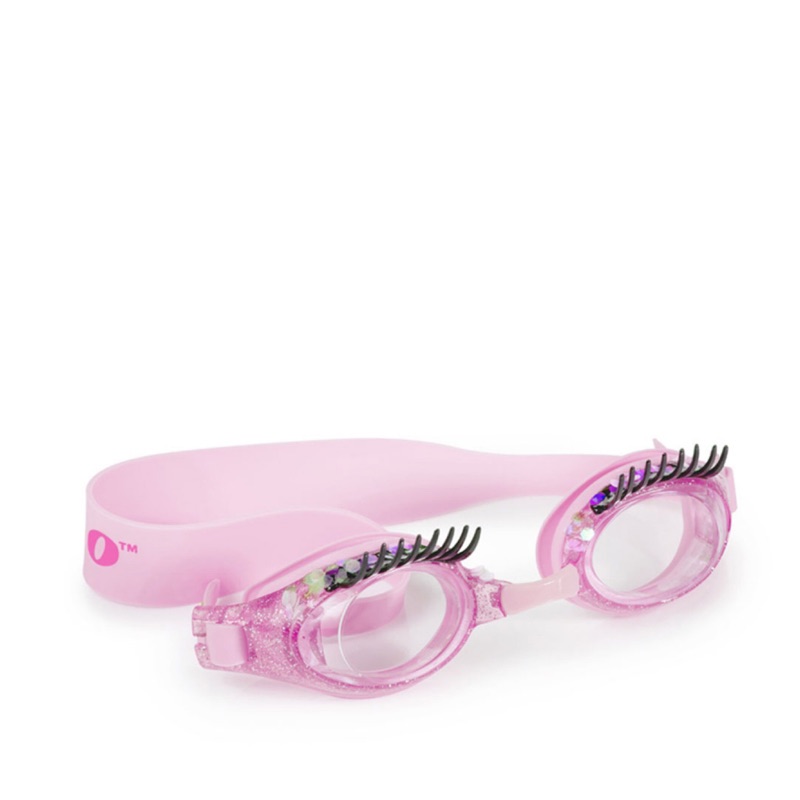 Bling2o時尚兒童泳鏡-華麗睫毛-粉紅