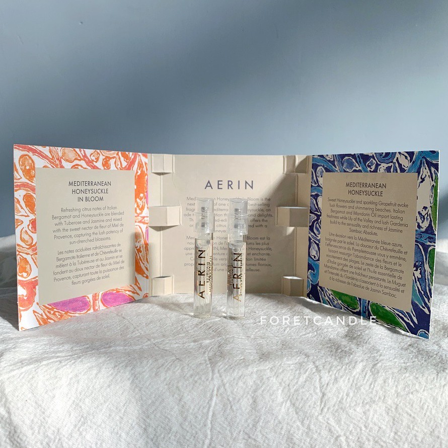 【蠟燭森林】AERIN 兩入組❗ ESTÉE LAUDER 艾琳系列 地中海金銀花 忍冬 女性淡香精 試管小香 針管香水