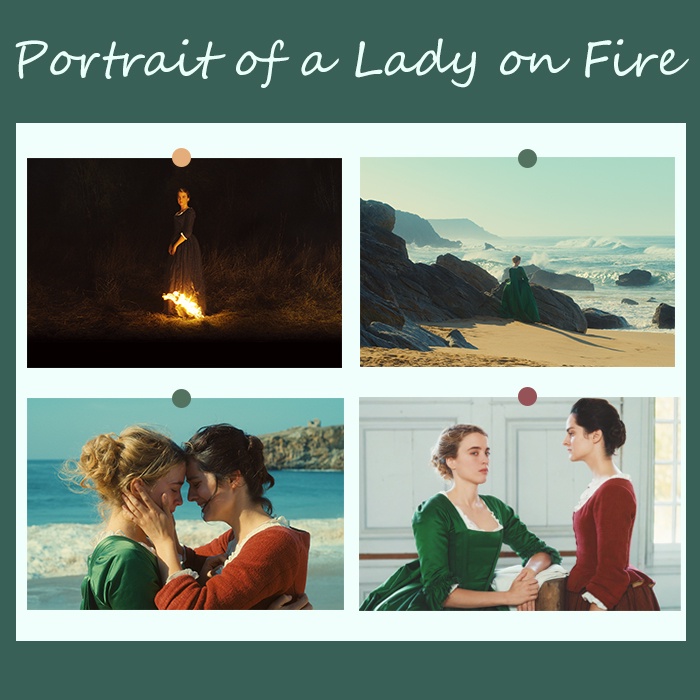 燃燒女子的畫像 明信片電影牆貼裝飾背景卡片 Portrait of a Lady on Fire