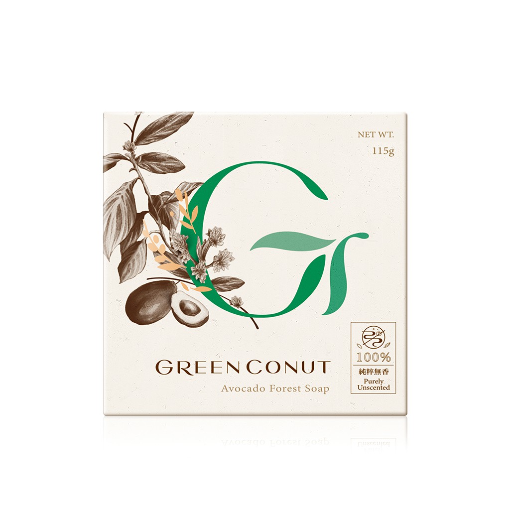 【綠果 GREENCONUT】森林奶油皂 115g 清爽控油 油性肌膚 酪梨油 臉部身體適用