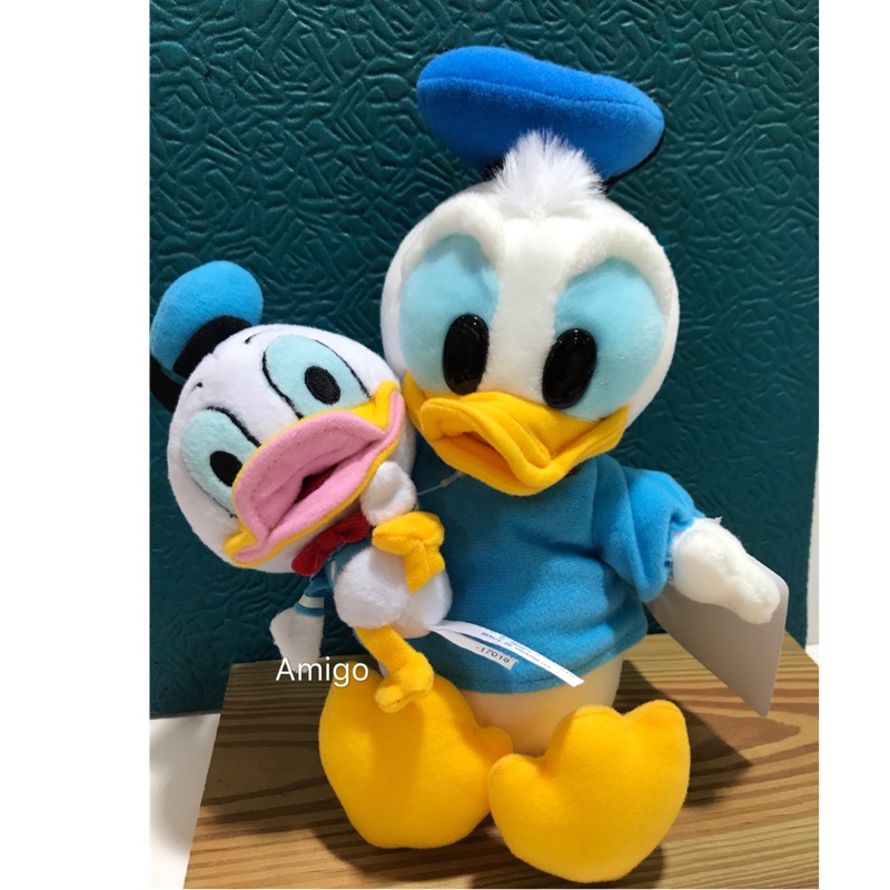 《Amigo朋友禮品》東京迪士尼樂園  唐老鴨 Donald Duck 手拿迷你手偶 絨毛娃娃玩偶 公仔 娃娃