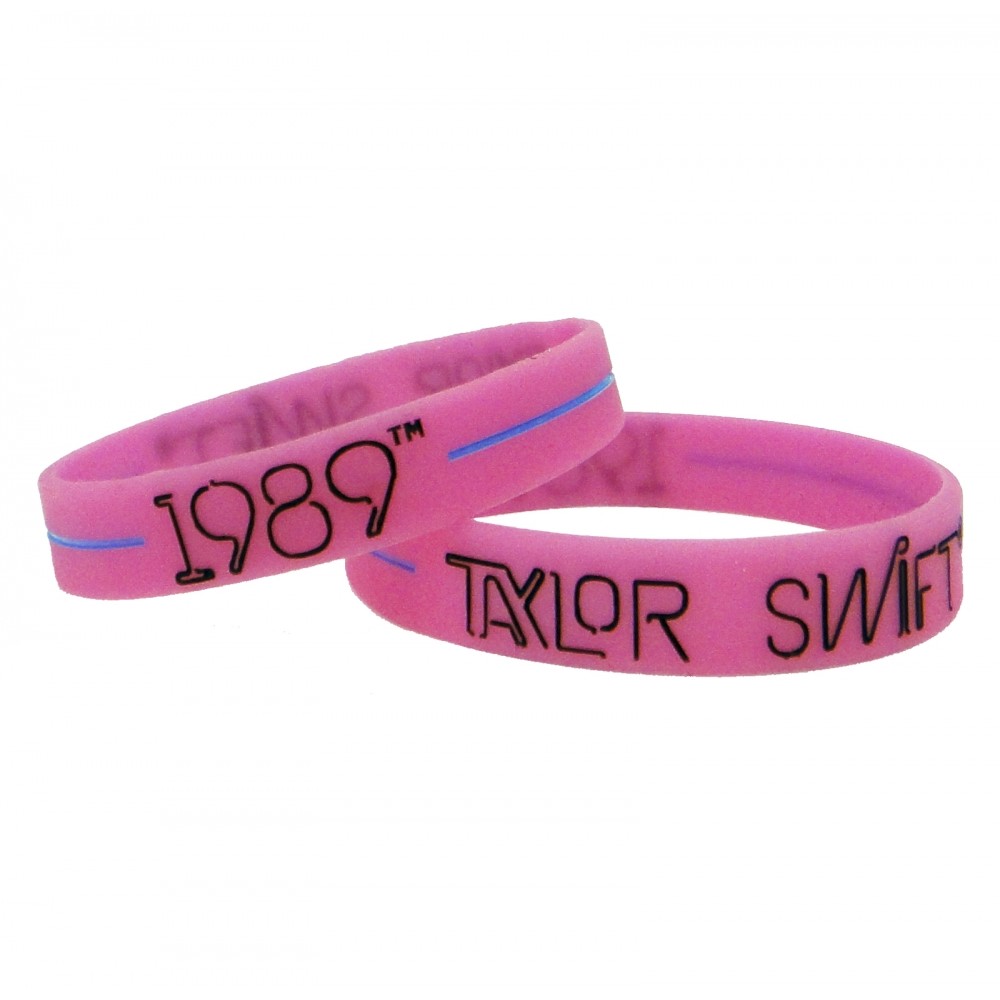 Taylor Swift 泰勒絲 1989 果凍手環 (亮粉) Pink Bracelet