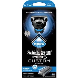 舒適Schick 水次元5辨型【保濕配方】刮鬍刀 1刀把 2刀片