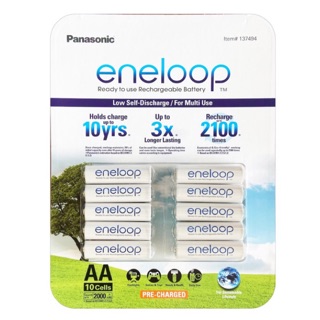 [限量送收納盒] 新款10年版 好市多 ENELOOP Panasonic國際牌低自放3號4號充電電池