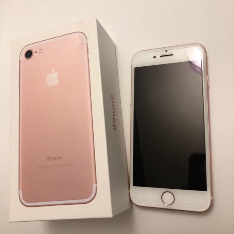 二手iPhone7 128G 4.7寸 玫瑰金 女用機 非整新