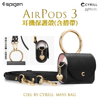 Spigen SGP Mini Bag 皮革 保護殼 揹帶 耳機殼 防摔殼 網美 適用於AirPods 3