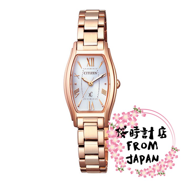 日本原裝正品 Citizen 星辰stainless Steel Line 太陽能玫瑰金女錶ew5543 54a 蝦皮購物