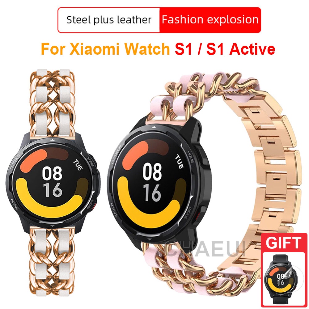 Xiaomi Watch S3 錶帶 小米手錶 2 Pro 不鏽錶帶 S1 Active 拼皮錶帶 小米手錶運動版錶帶