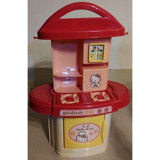 二手 Hello Kitty 流理臺 / 瓦斯爐 / 廚房玩具 / 扮家家酒玩具組 /
