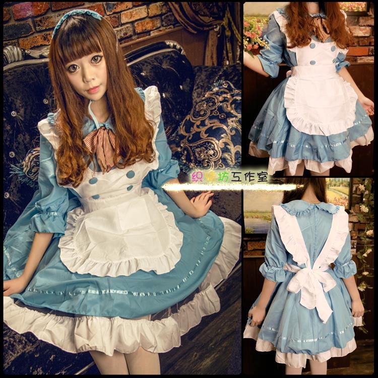 女王cos 秋葉中袖日系女僕裝cosplay女裝lolita 動漫演出服餐廳女僕制服 蝦皮購物