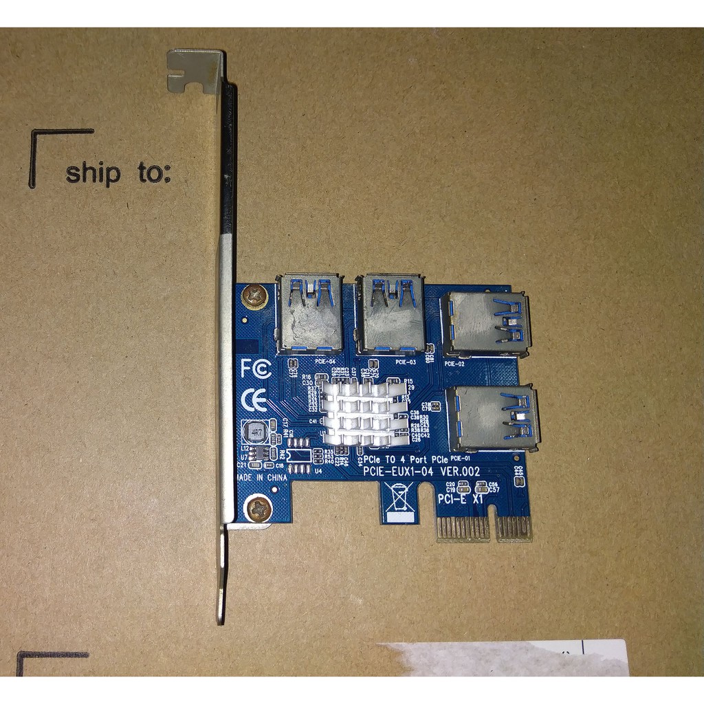 PCI-E轉PCIe轉接卡 一拖四 USB3.0  顯示卡轉接 1轉4插槽 一轉四擴充板