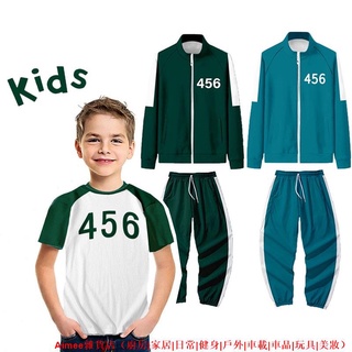 【新貨熱賣】韓劇魷魚遊戲 兒童衣服 Squid Game Jacket 李政宰同款 465 067 001外套夾克套