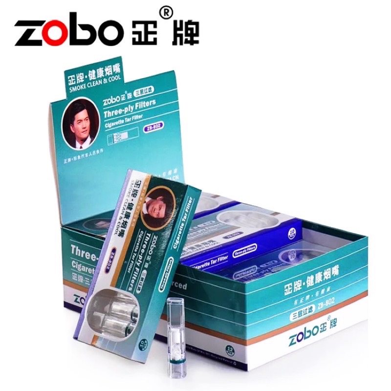 【ZOBO正牌】 ZB-802 過濾煙嘴 拋棄式濾嘴 三重磁石 奈米 一小盒(10支裝) 煙嘴 菸嘴