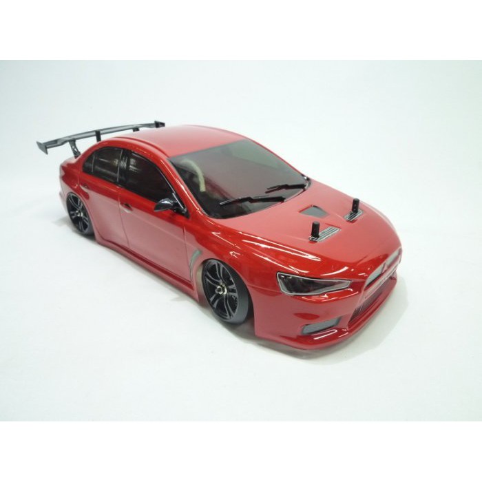 創億RC 前置白纖維版本1/10 E4D MF EVO(紅色) 電動甩尾房車 RTR版附2.4G槍控