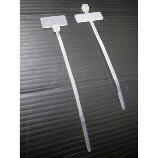 標示型 ! 白色 寬2.5mm 紮線帶 束帶 束線帶 收線帶 尼龍紮線帶 標籤線 魷魚絲 捆線帶 100條