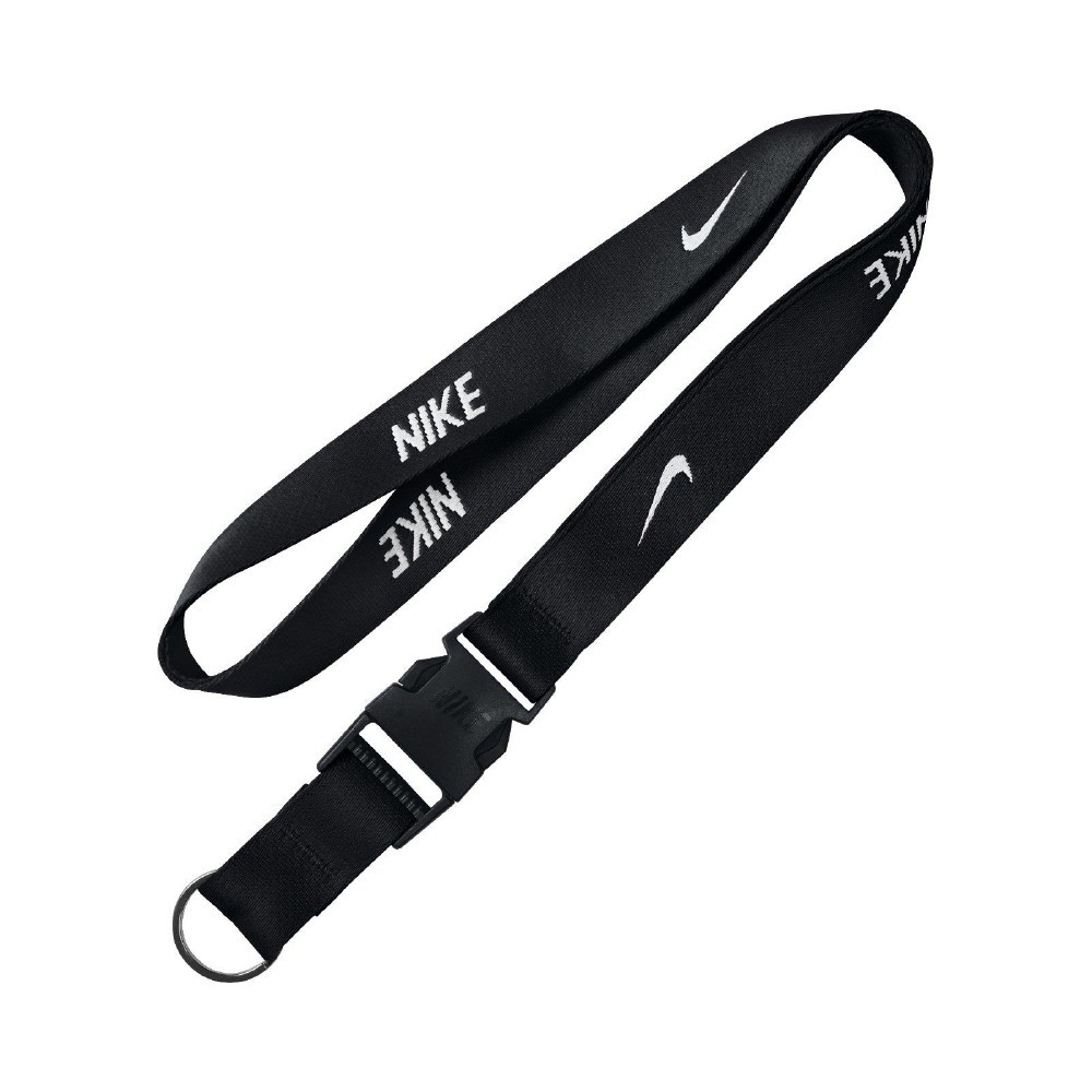 S.G NIKE NIA17010NS 電繡Logo 黑白 識別證 吊帶 證件帶 掛飾 多功能 插扣 鑰匙圈 隨身