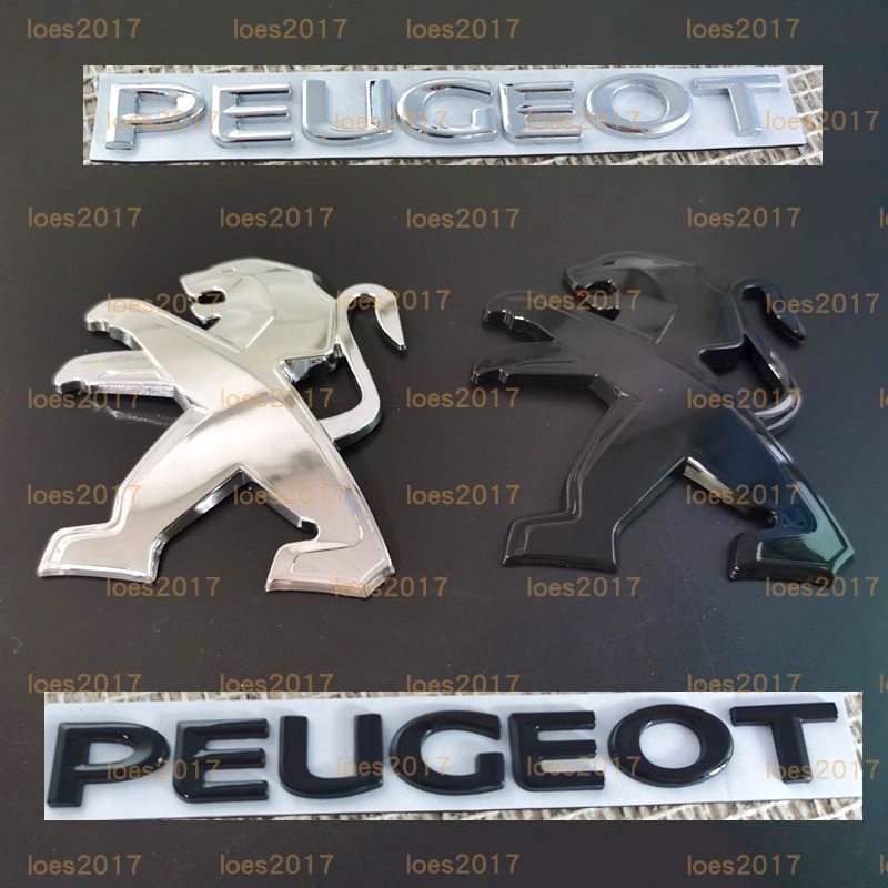 改裝 黑色 PEUGEOT 寶獅 車標 前標 後標 208 2008 3008 508 5008 301 207 307