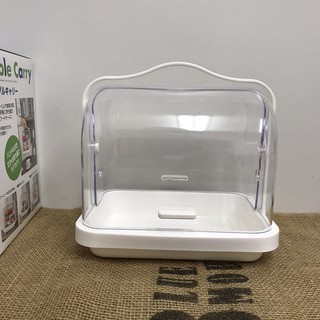 日本製INOMATA透明收納盒手提桌上型置物盒 收納盒