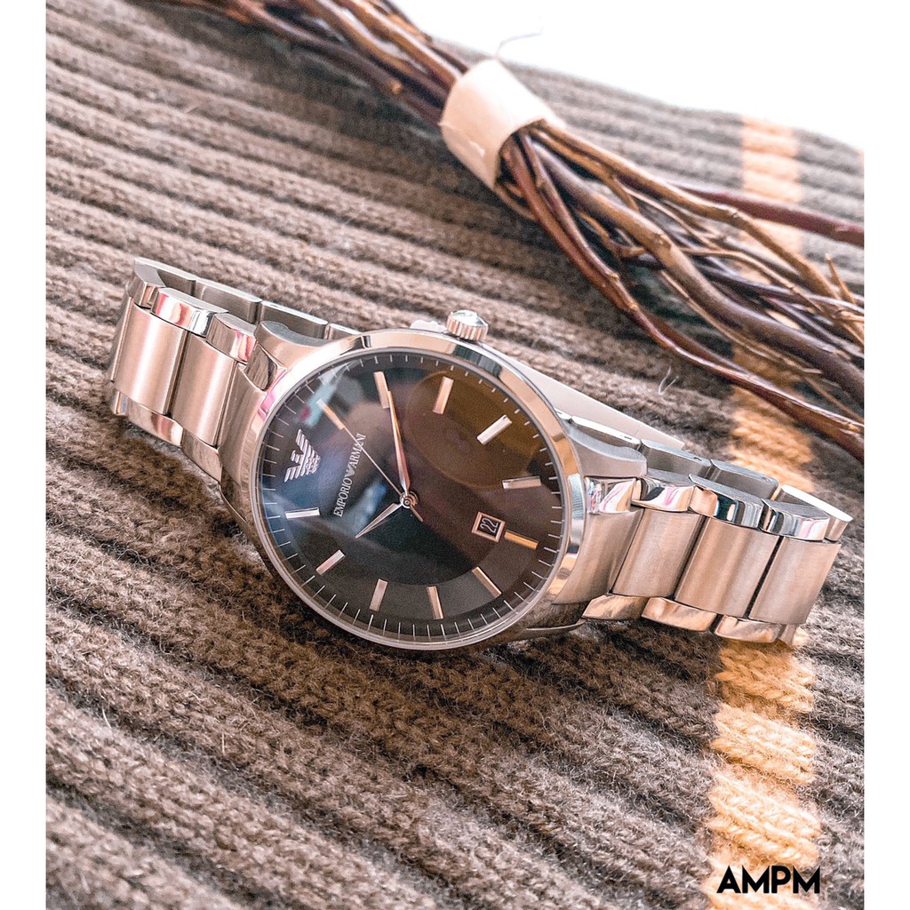 全新 現貨 EMPORIO ARMANI AR2457  亞曼尼 手錶 43mm 計時 不鏽鋼帶 男錶女錶