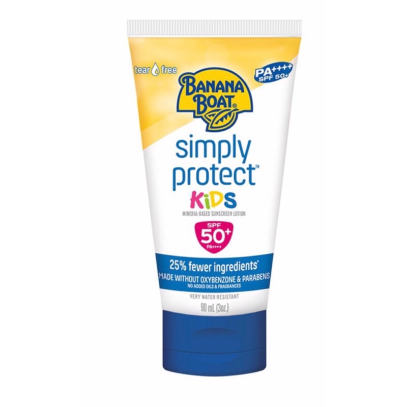 BANANA BOAT兒童防曬乳SPF50+ PA++++ 90ML 3入