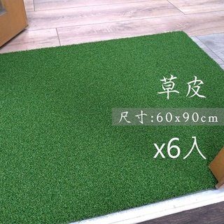 【范登伯格】綠蔭草皮地墊-六入組-60x90cm
