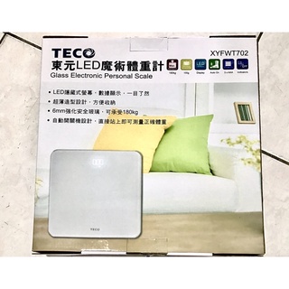 TECO東元LED魔術體重計 XYFWT702 #強化安全玻璃