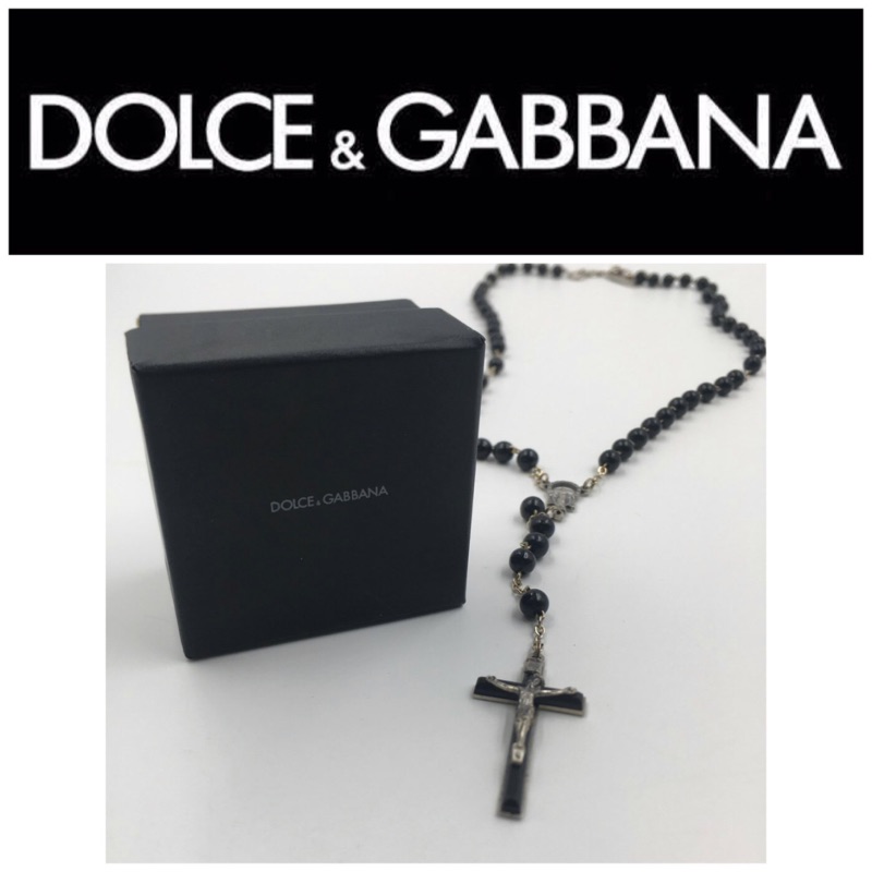 樂598 二手真品 義大利設計師 Dolce Gabbana 最經典的 十字架 項鍊 goros 5 競標