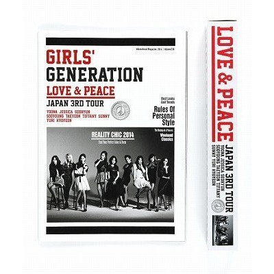 絕版 少女時代 Love Peace Japan 3rd Tour 場刊 蝦皮購物