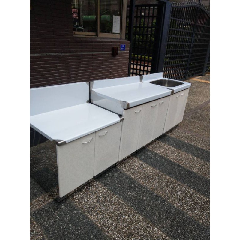三件式組合-流理台˙水槽加平台加爐台