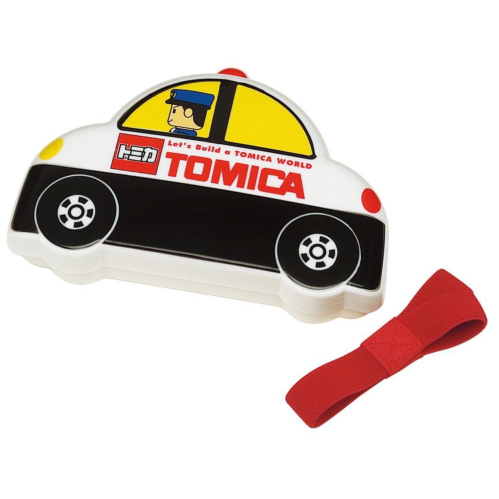 多美小汽車 TOMICA 警察車 塑膠 便當盒 野餐盒 (310ml) 125980【哈生活-日系雜貨小玩意】
