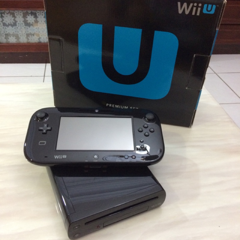 Wiiu 32g 黑色日規版任天堂遊戲機wii U 蝦皮購物