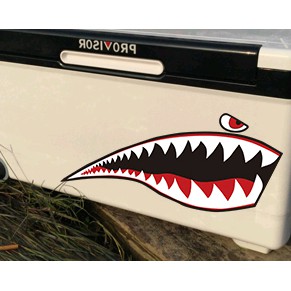 【小韻車材】鯊魚 釣魚箱貼紙 車貼 後照鏡貼 貼紙 防水