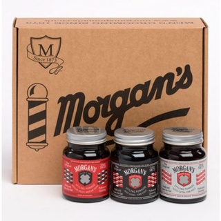 英國 Morgan's Pomade Gift Set 黑標 銀標 紅標 髮油 定型 禮盒