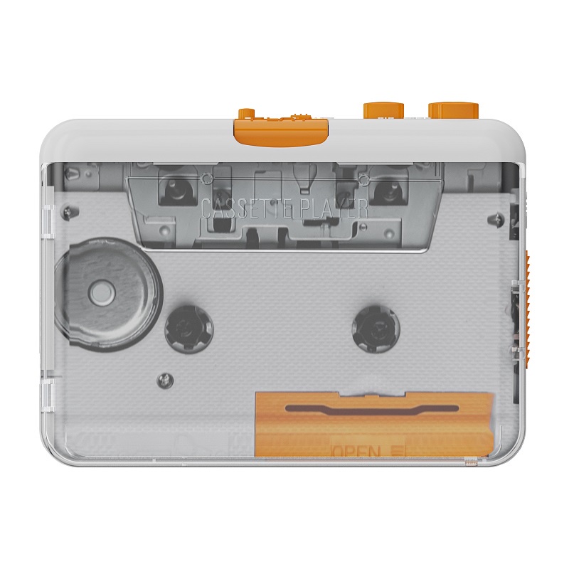 透明外殼 復古磁帶隨身聽 USB磁帶轉換器 磁帶轉MP3 自動翻帶 老式播放卡帶機 單放機