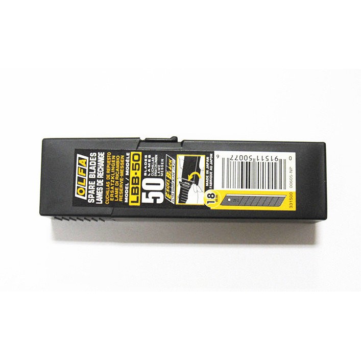 OLFA 黑刃大型美工刀片 LBB-50 大型美工刀專用 1盒50片裝