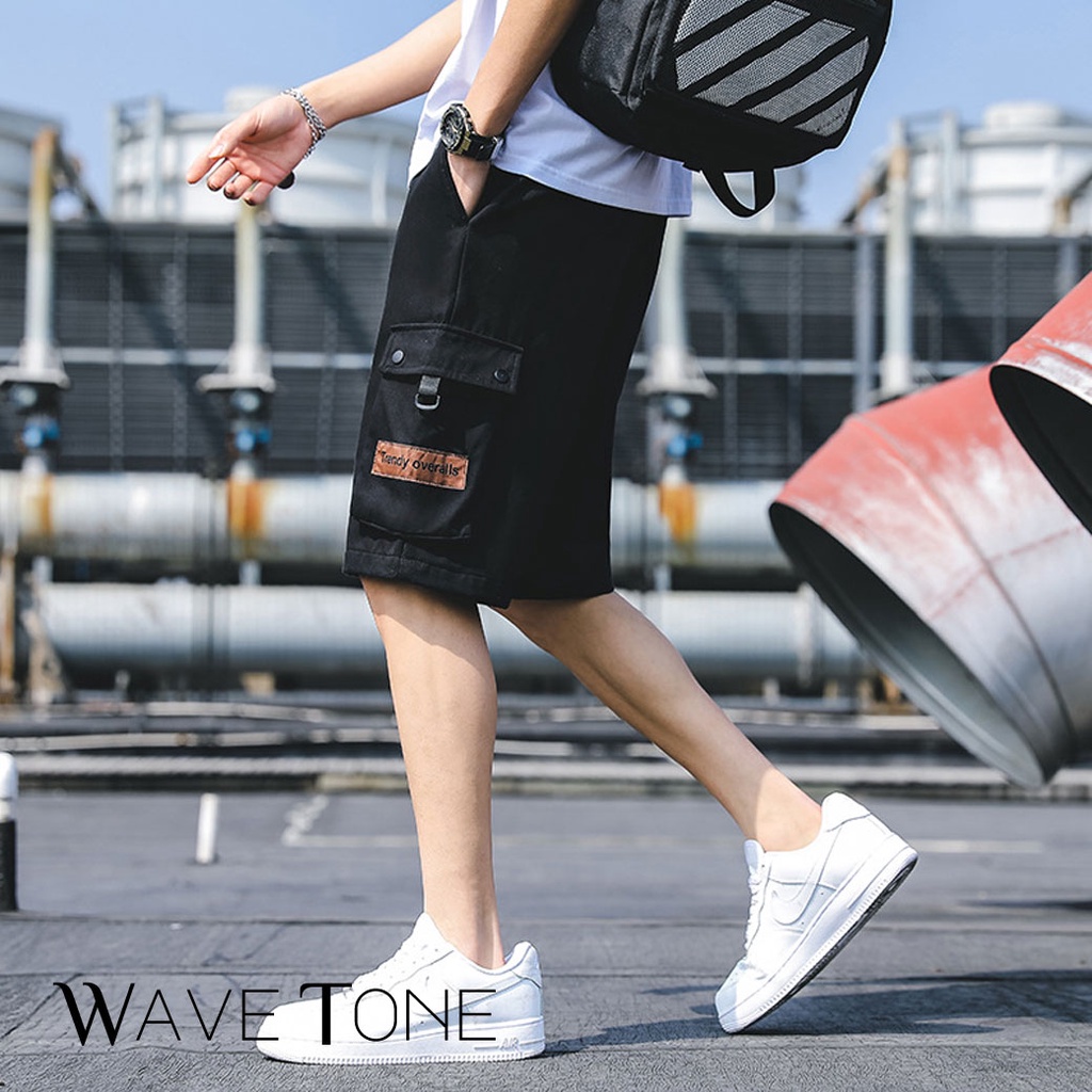 WAVE TONE 〖3色.加大.台灣〗夏季潮流休閒寬鬆短褲男 沙灘褲 迷彩短褲 工裝短褲 休閒短褲 『JYD821』