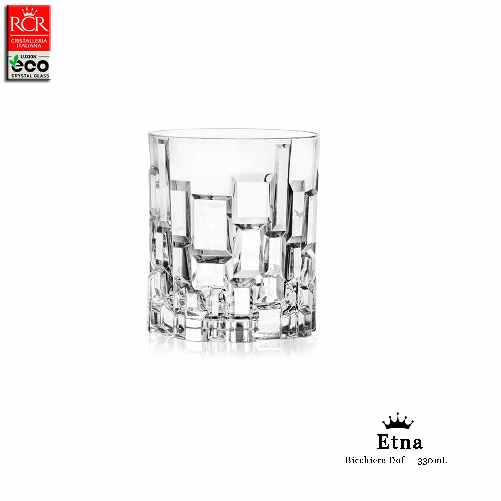義大利 RCR Etna系列 水晶威士忌杯 330mL 烈酒杯 雞尾酒杯 調酒杯 水晶玻璃 熔岩威士忌杯 DOF