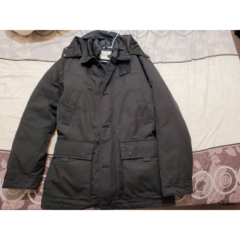 (已賣出)GEOX 男仕兩件式羽絨衣 羽絨大衣 機能防風防水性羽絨外套(歐洲尺碼52)