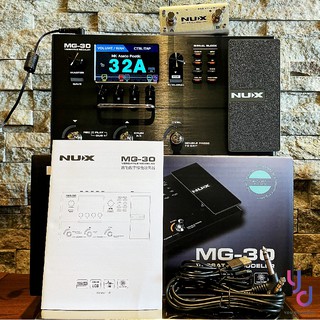 【現貨秒發】公司貨 贈導線 Nux MG 30 電吉他 綜合效果器 綜效 破音 LOOP IR 錄音卡 MG-30