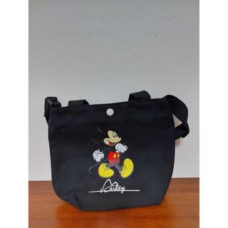 【Disney 迪士尼】米奇 黑色手提、側背包