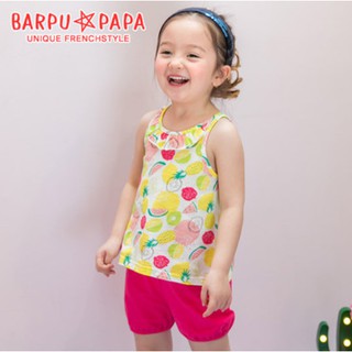 ❤現貨C035❤bebezoo/ARPUPAPA韓國童裝純棉舒適家居服 外出服 套裝可愛韓範兩件套 休閒服(水果總匯)p