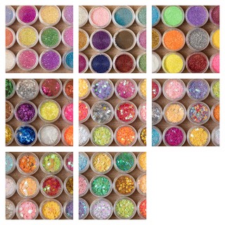 [森.手感] 手工DIY材料組12瓶套組 氣泡珠 魚子醬 閃粉 金蔥條 梅花 愛心 櫻花 星星 水晶滴膠材料