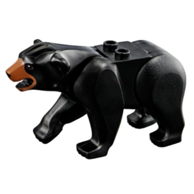 【LEGO 大補帖】黑色 黑熊【98295c01pb03/60173/60188】(AL-9)