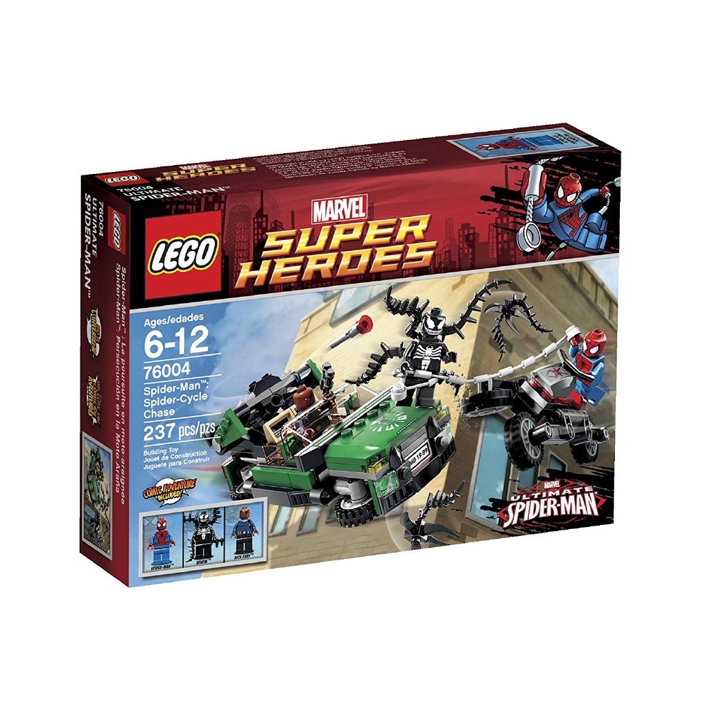 樂高 LEGO 76004 超級英雄系列Spider-Man : Spider-Cycle Chase 蜘蛛人機車追擊