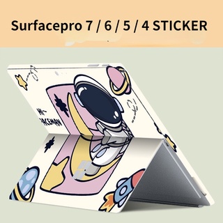 微軟平板個性貼膜surfacepro 7/6/5/4/3彩色背貼外殼保護膜貼紙