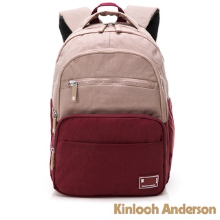 【Kinloch Anderson】清新摩卡 機能後背包 酒紅