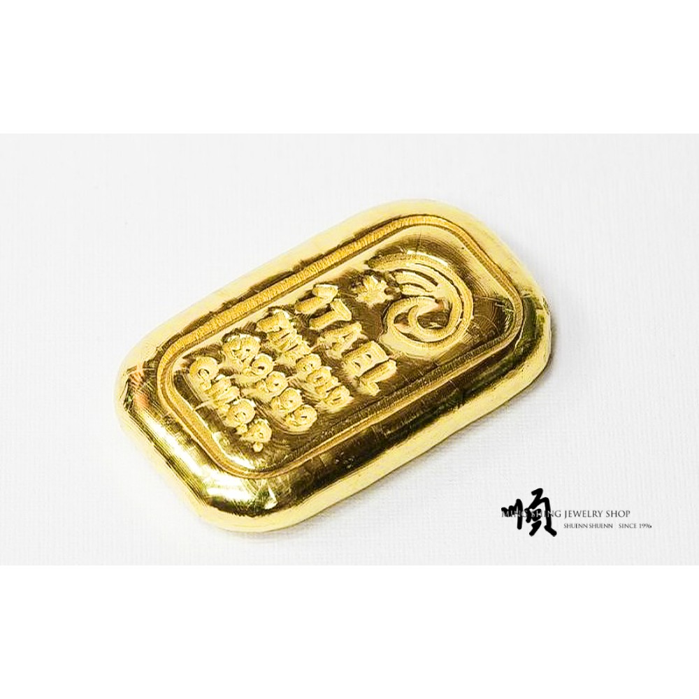 順順飾品 純金金塊 一台兩小金塊 重1兩 重10 00錢 壹台兩 蝦皮購物